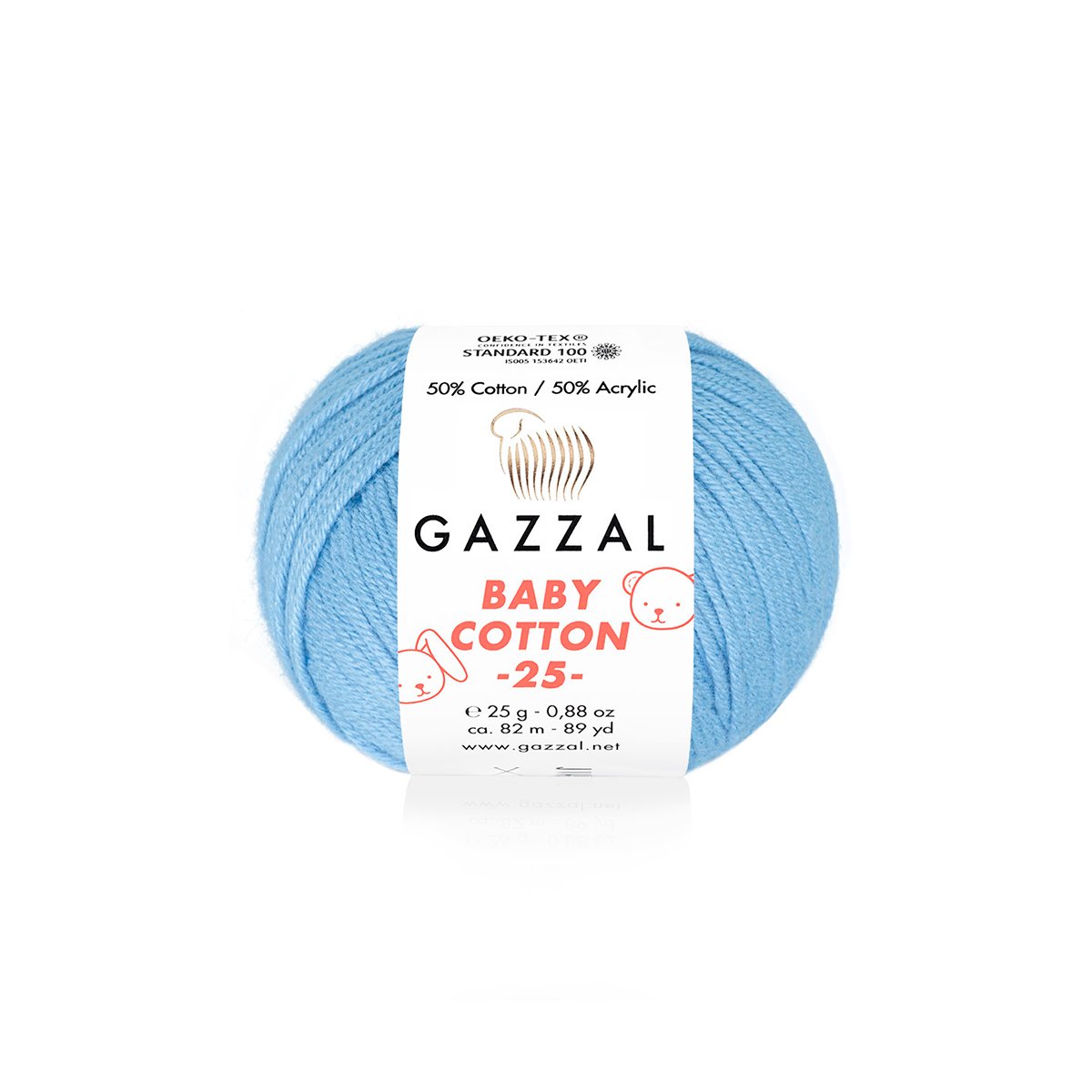 Gazzal Baby Cotton 25 Cotton Yarn, Hand knitting, Crochet, Hobbyshopy