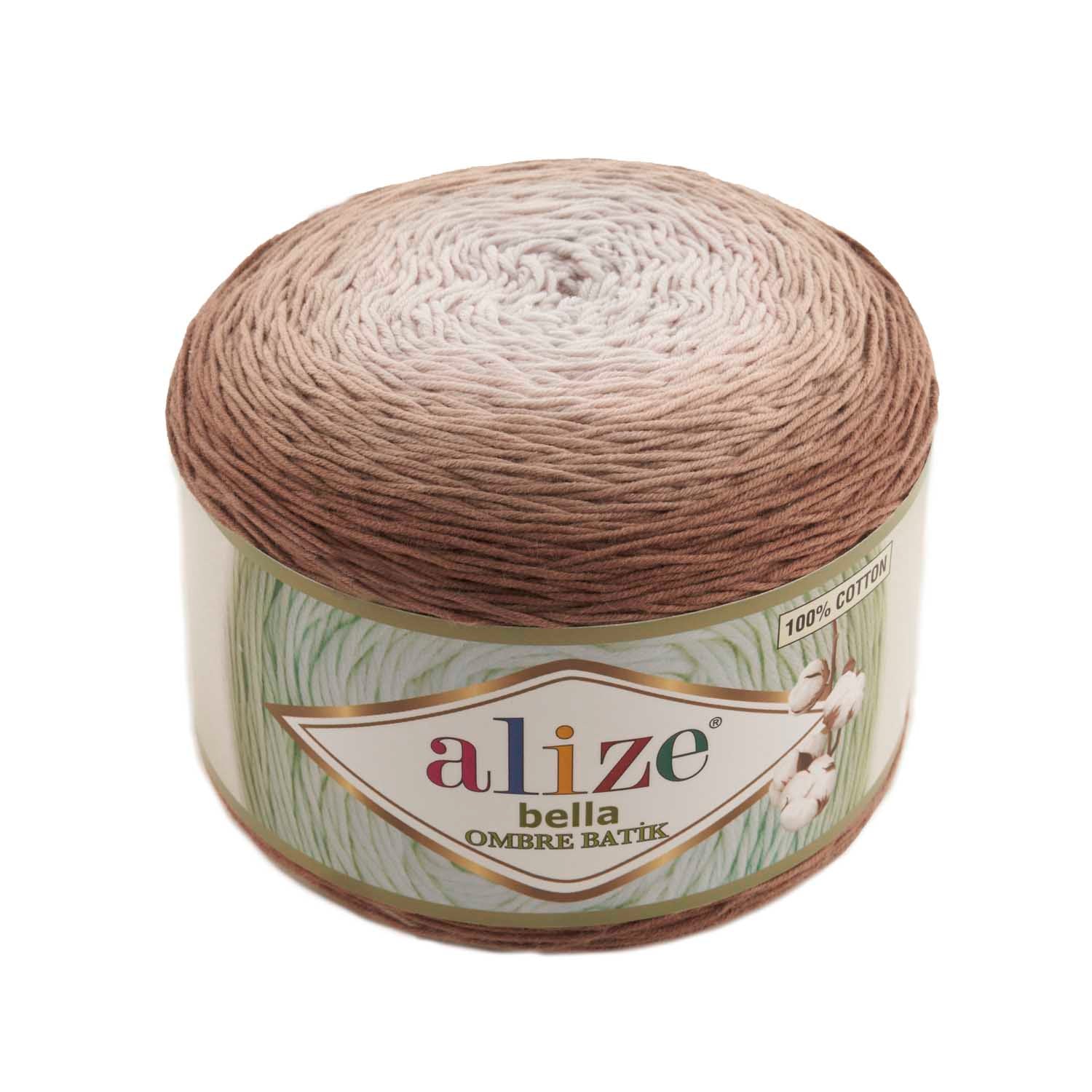 Alize Bella Ombre Batik 7410 Cake Yarn, Cotton, Hand hnitting, Crochet, Hobby Shopy