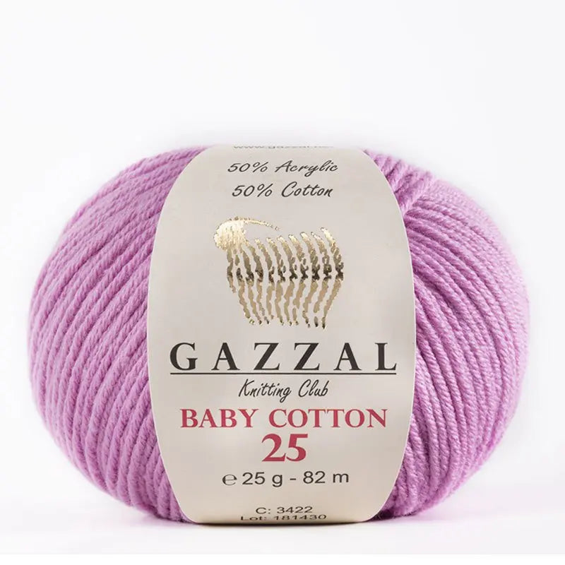 Gazzal Baby Cotton 25 Cotton Yarn, Hand knitting, Crochet, Hobbyshopy