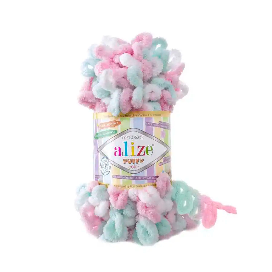 Alize Puffy Color Yarn Finger Knitting Amigurumi