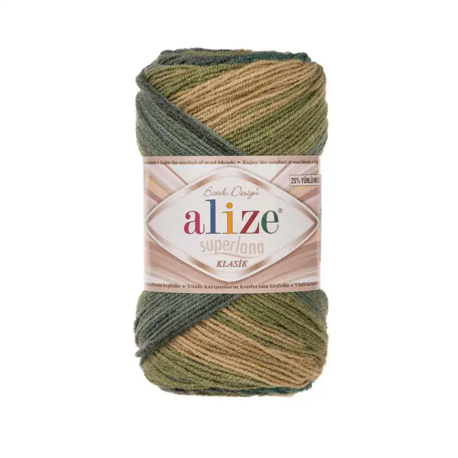 Alize Superlana Klasik Batik Yarn, Crochet, knitting, hobbyshopy