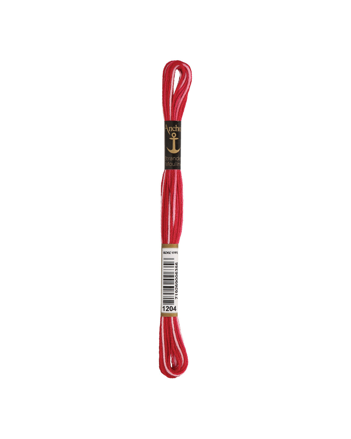 Anchor Mouline embroidery floss color 1204, 100% cotton 8 m 6-strand thread