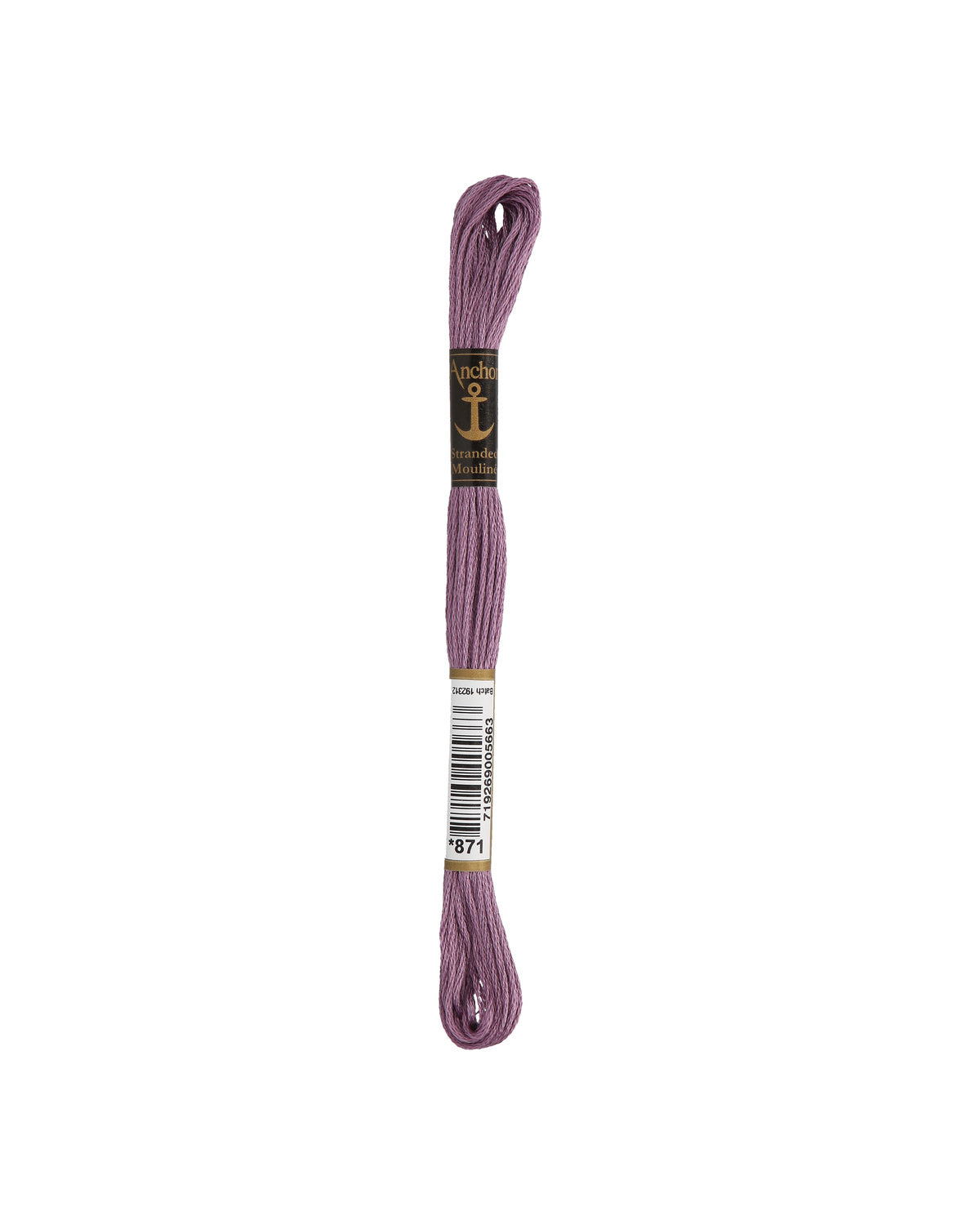 Anchor Mouline embroidery floss color 871, 100% cotton 8 m 6-strand thread