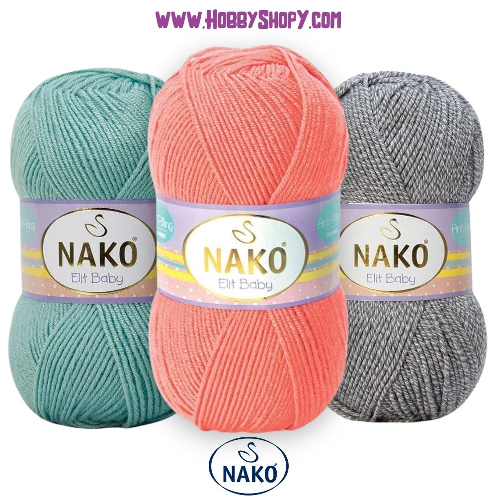 Nako elit baby yarn crochet, hand knitting sbaby swearter, hobbyshopy